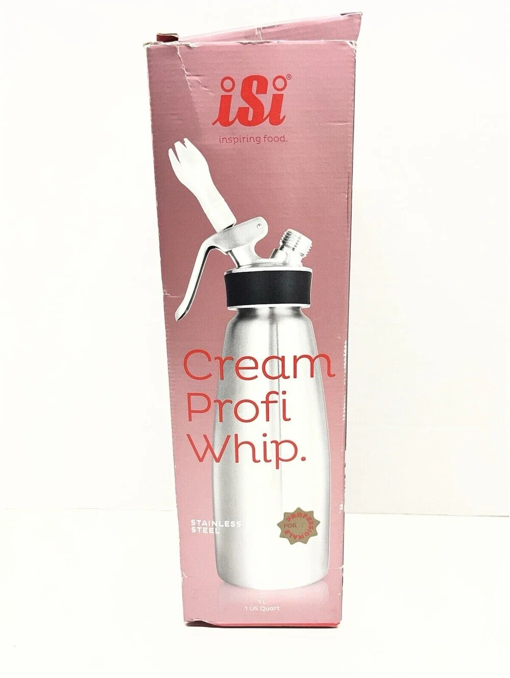 iSi Gourmet Whip Cream Whipper - 1 US Quart - 173001 Stainless Steel